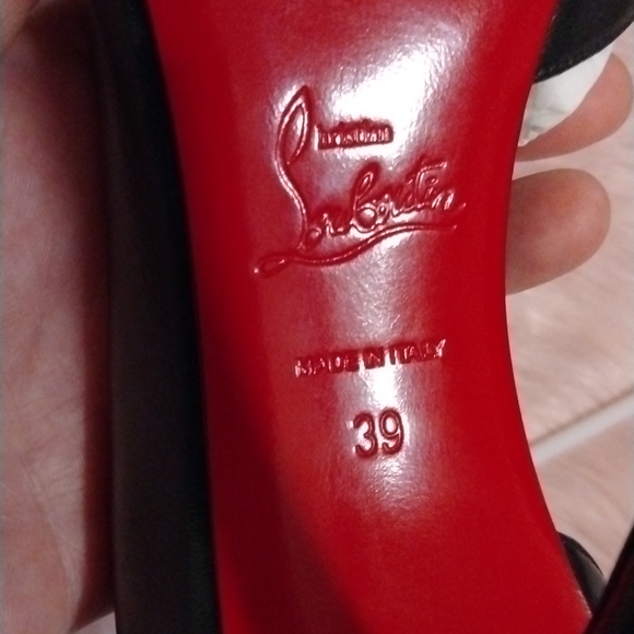 Christian Louboutin Iriza half d'Orsay Leather Sz 39 NIB - Picture 9 of 13